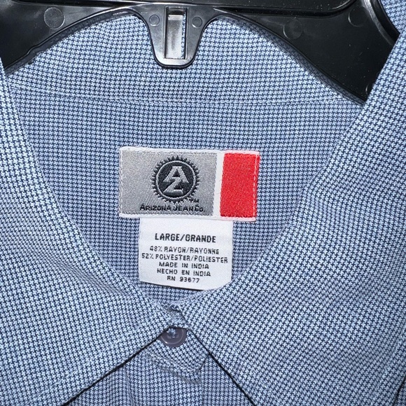 Arizona Jeans Co blue button top - Picture 3 of 3